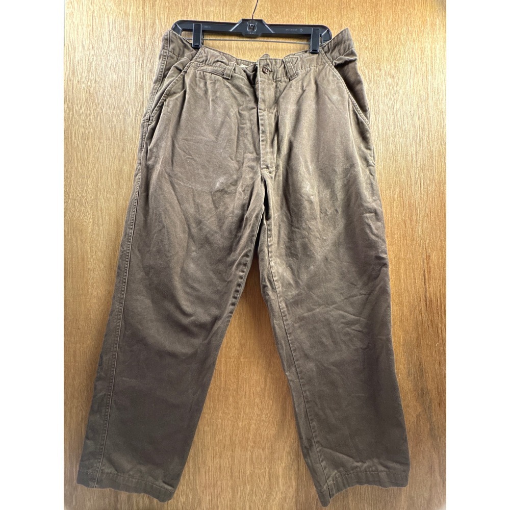 Cabela's Casuals Pants Mens 32x32 Brown Good Straight Leg Twill Chino